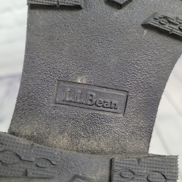 L.L. BEAN | tweed/leather outer & floral inner fashion heeled boots - Picture 8 of 11